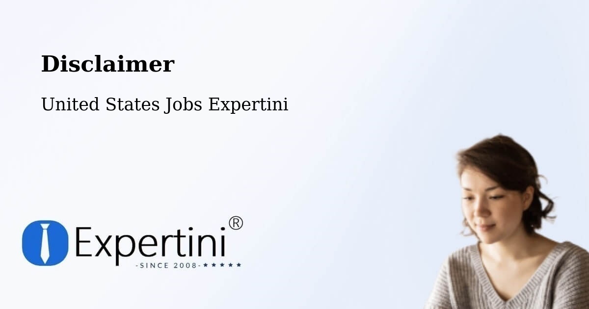 Disclaimer – Dewitt - United States Jobs Expertini